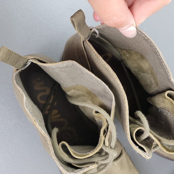 Sam Edelman Lace-Up Leather Boots - Picture 5 of 7